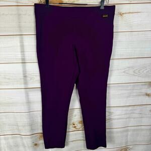 Calvin Klein Purple Elastic Waist Pull On Leggings Size XL